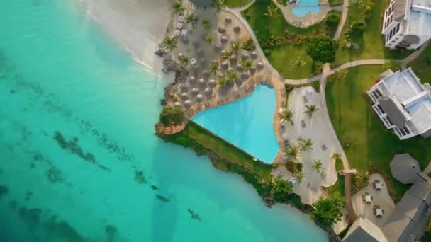 Nungwi Beach Zanzibar Tanzania June 2022 Resort Coast Indian Ocean — 图库视频影像