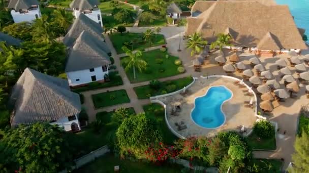 Nungwi Beach Zanzibar Tanzania June 2022 Resort Coast Indian Ocean — Stockvideo