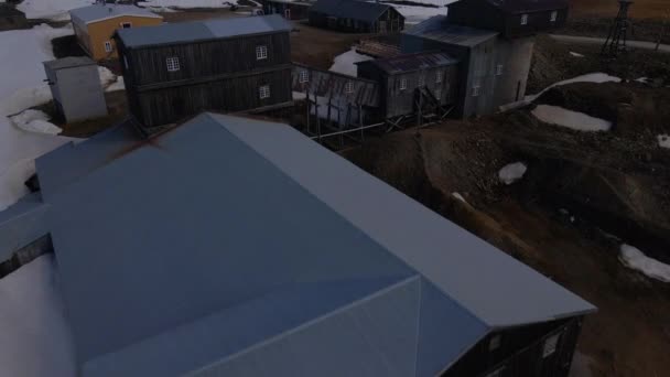 Drone Legde Luchtfoto Vast Van Old Mining Site Storwartz Roros — Stockvideo