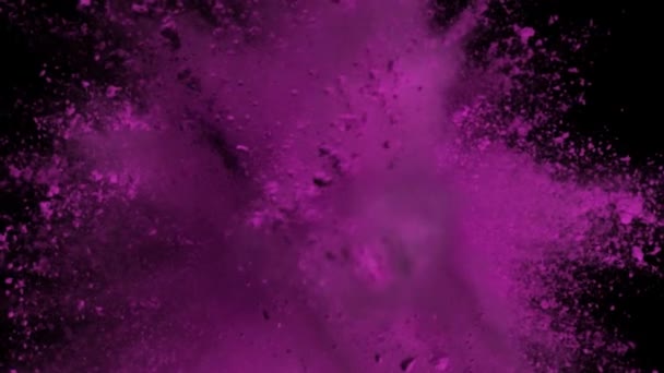 Супер Повільний Рух Зроблений Під Час Вибуху Рожевого Пороху — стокове відео