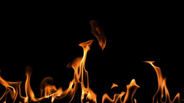 Hintergrund Sind Brandpartikel Feuerflammen — Stockvideo