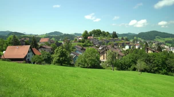 Schwinger Der Schweiz Bei Einer Traditionellen Sportveranstaltung Gedreht Wurde Full — Stockvideo