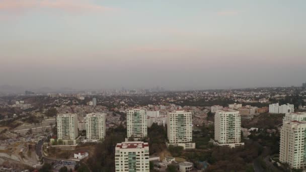 Wohngebäude Stadtviertel Von Mexiko Stadt Enramada Luftaufnahme — Stockvideo
