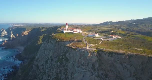 Acantilados Cabo Roca Portugal — Vídeos de Stock