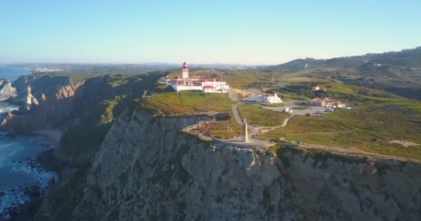 Cabo Roca Que Extremo Occidental Europa Sintra Portugal — Vídeos de Stock