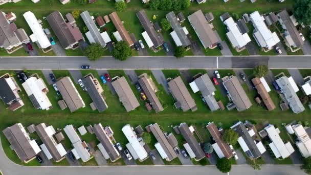 Topp Ned Fra Husvogna Usa Overkommelige Modulære Boliger – stockvideo