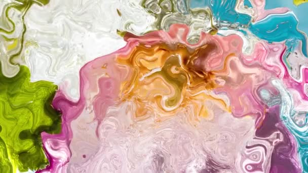 Textura Ondas Líquidas Sacrais Coloridas Abstratas — Vídeo de Stock