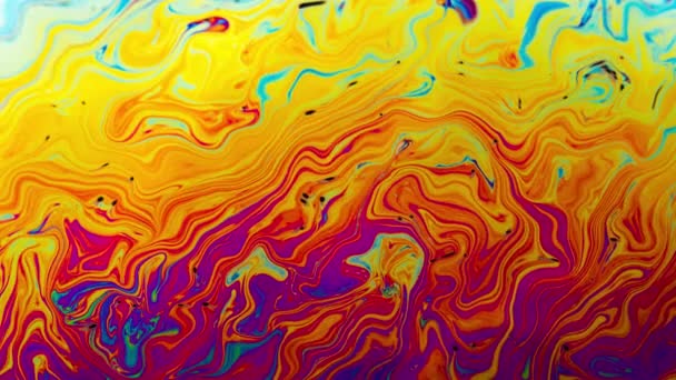 Textura Ondas Líquidas Sacrais Coloridas Abstratas — Vídeo de Stock