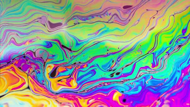 Astratto Colorato Sacrale Onde Liquide Texture — Video Stock