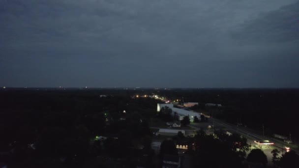 Вигляд Повітря Місто Огайо Яке Відзначається Липня Феєрверками — стокове відео