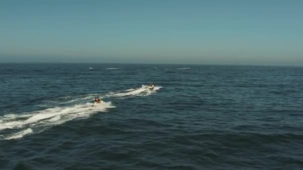Воздушный Дрон Калифорнийского Прибрежного Пляжа Джецки Graded — стоковое видео