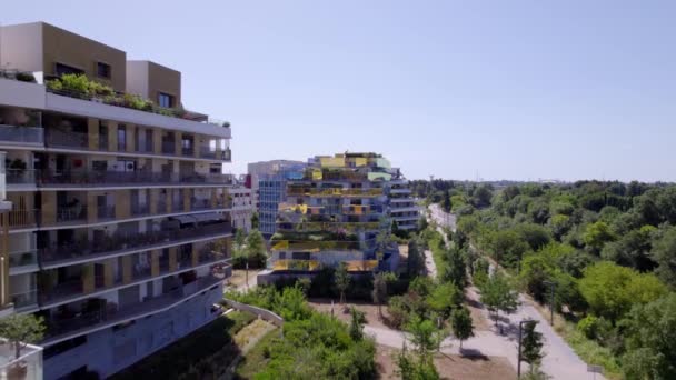 Nuevos Edificios Apartamentos Sur Francia Montpellier — Vídeos de Stock