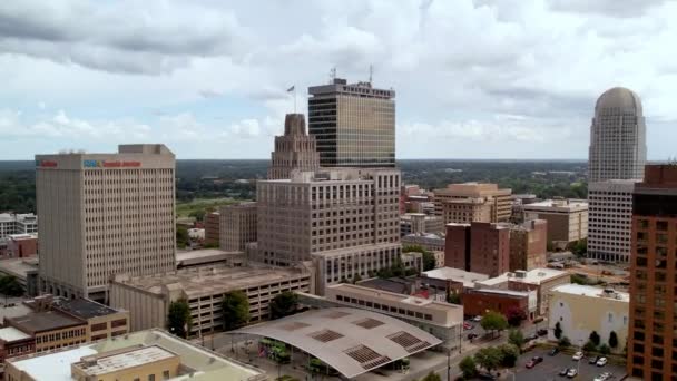 Winston Salem North Carolina Aerial Slowpush North Carolina — Stock Video