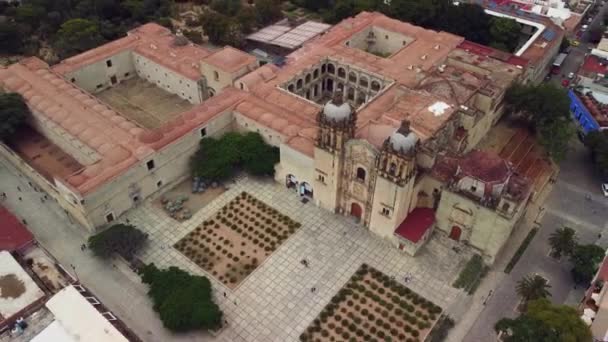 Kostel Templo Santo Domingo Guzmn Oaxaca Mexiko — Stock video