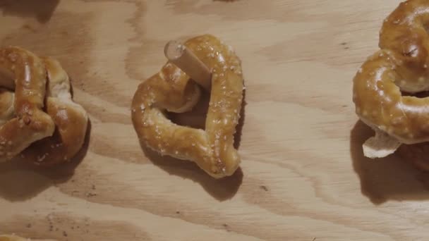 Lezzetli Kalp Krakerleri Düğün Yemeği Dekorasyonu Için Kullanılır — Stok video