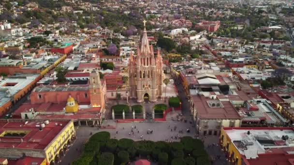 Barevné Srdce San Miguel Mexika — Stock video