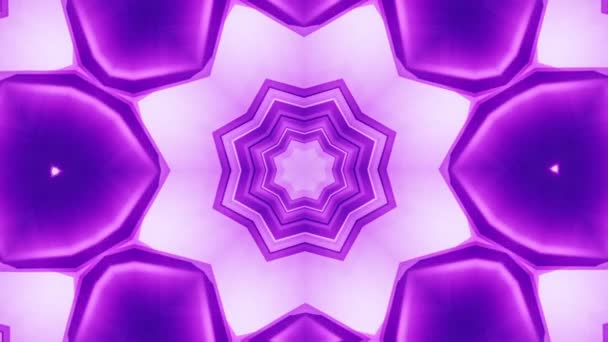 Futuristic Minimalism Mesmerizing Kaleidoscope Evolution Seamless Looping Abstract Background Great — Stock Video