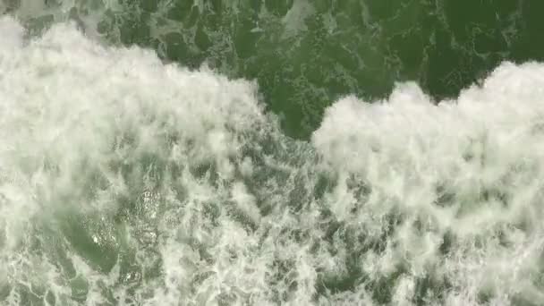 Snížení Úhlu Záběru Oceánských Vln Severní Karolíně — Stock video