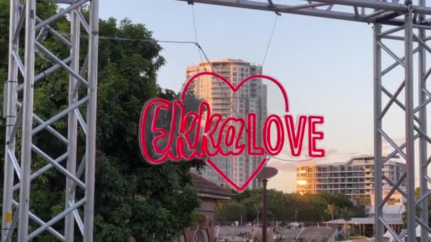Ekka Love Signage Royal Queensland Show Australia 2022 — Wideo stockowe