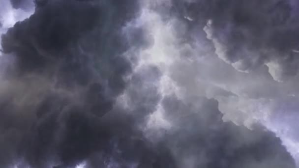 Thunderstorms Dark Clouds Moving Sky — Stock video