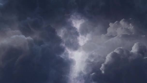 Thunderstorms Dark Clouds Moving Sky — Stockvideo