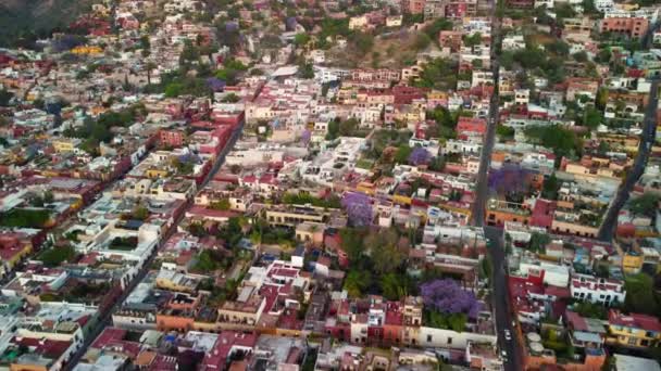 圣米格尔墨西哥五彩缤纷的邻里景观 — 图库视频影像
