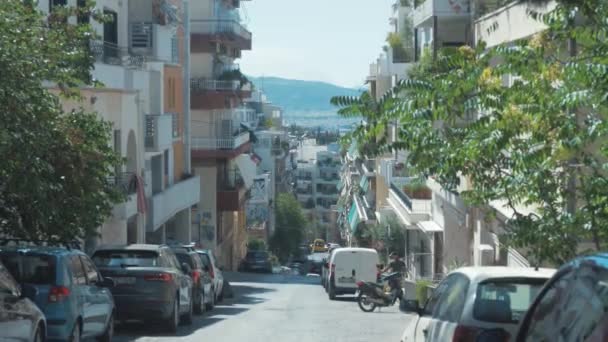 Strazi Suburbane Deasupra Orasului Atena Din Grecia — Videoclip de stoc