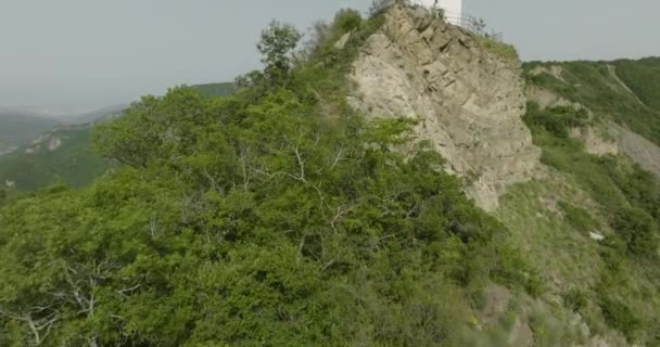 Chiesa Georgiana Modesta Lontana Dalla Civiltà Aperta Turismo Religioso — Video Stock