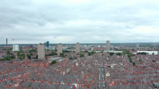 Drohnenangriff Auf Vorort Von Leicester — Stockvideo
