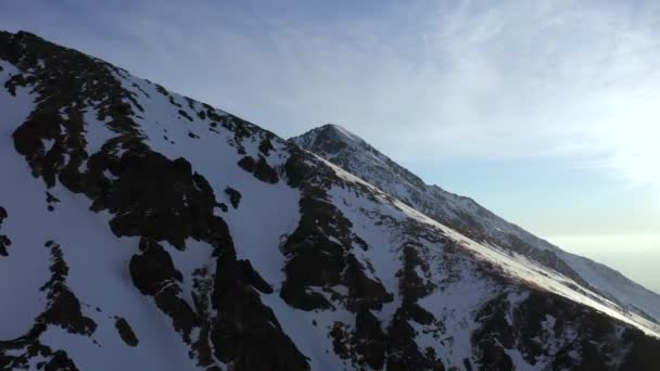 Зйомки Повітряного Дрона Горах Татр Взимку Словаччині — стокове відео