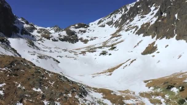 Drones Aéreos Las Montañas Los Altos Tatras Invierno Eslovaquia — Vídeos de Stock