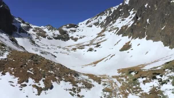 Drone Aérien Des Hautes Tatras Hiver Slovaquie — Video