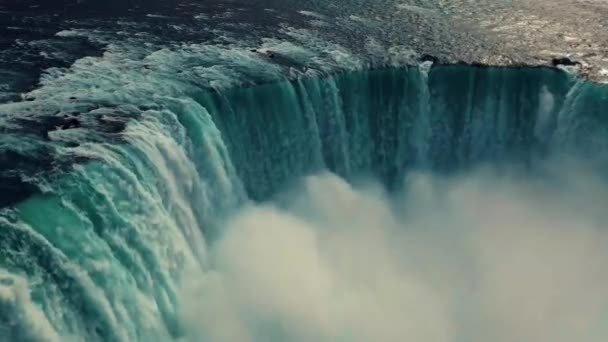Luftaufnahme Der Niagarafälle Kanada — Stockvideo