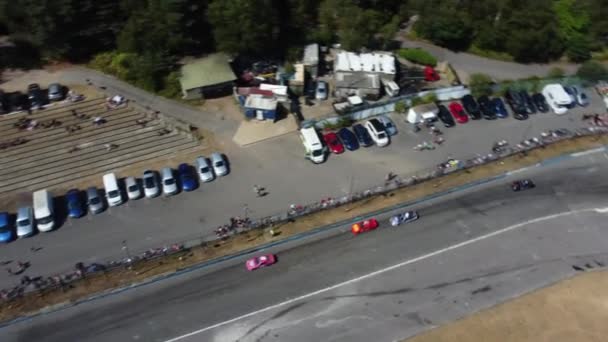 Cámara Panorámica Hipódromo — Vídeo de stock