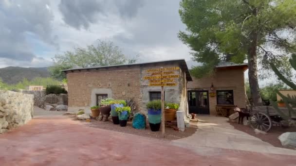 Tanque Verde Ranch Ancien Ranch Rustique Adobe Bâtiments Tucson Arizona — Video