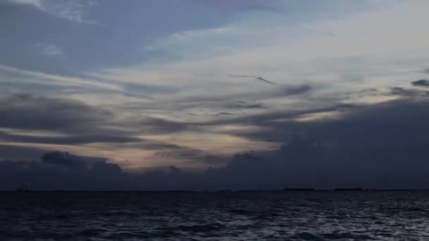 Tijdsverloop Van Zonsondergang Met Bewegende Wolken Manilla Filippijnen — Stockvideo