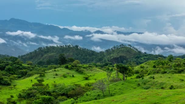Popołudniowa Rosa Górzystym Obszarze Chalatenango Salwador Timelapse — Wideo stockowe