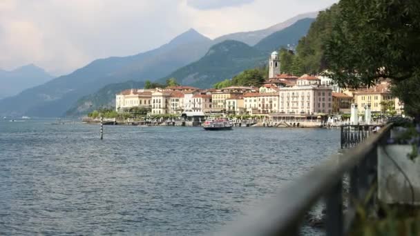 Pintoresca Europa Travel Destination Bellagio Town Lake Como Italia — Vídeos de Stock