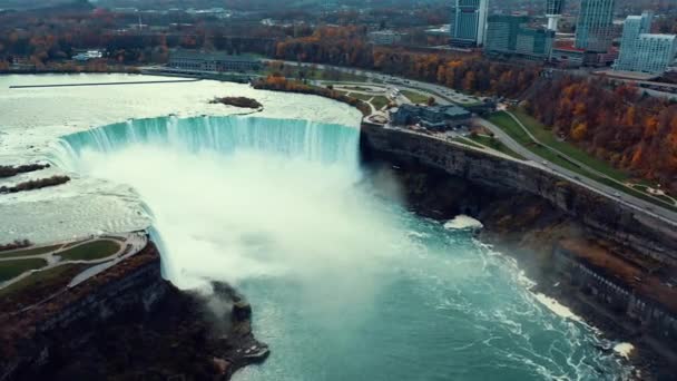 Μια Άποψη Του Καταρράκτη Niagara Καναδάς — Αρχείο Βίντεο
