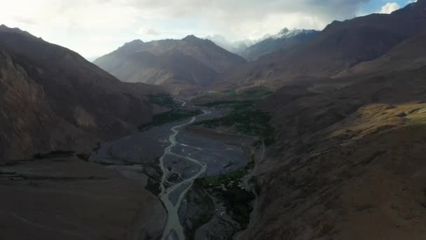 Hunza Pakistan Daki Tupopdan Tepesi Nin Aşağısındaki Vadi Nin Sinematik — Stok video