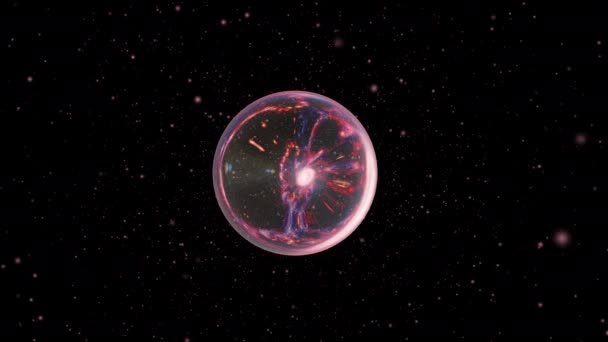Летіть Бік Червоточину Космосі Вид Далеку Галактику Яку Видно Крізь — стокове відео