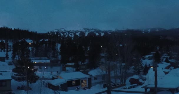 Colorado Mountainside Night Day Timelapse Temnoty Vynoří Nádherné Chladné Modré — Stock video