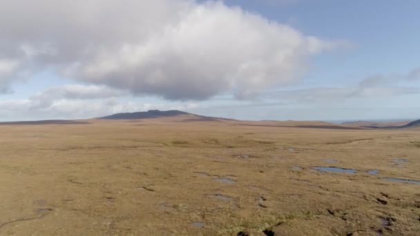 Boven Het Uitgestrekte Heideschiereiland Mhoine Noord Schotland Voorgestelde Site Voor — Stockvideo