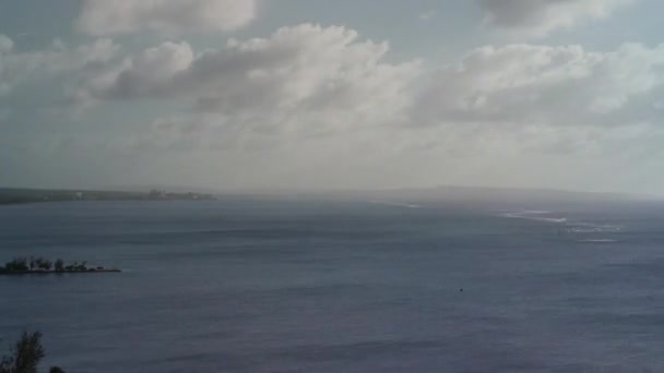Zeitraffer Des Ozeans Entlang Der Saipan Küste — Stockvideo
