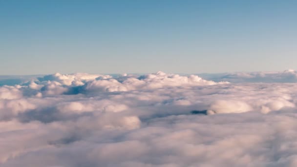 Zee Van Wolken Bij Zonsondergang Palma Island Canarische Eilanden Gezien — Stockvideo