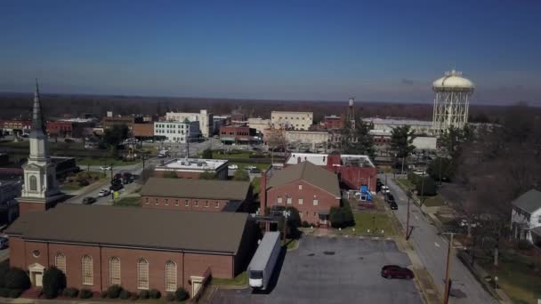 Small Towns Thomasville North Carolina Aerial — Video Stock