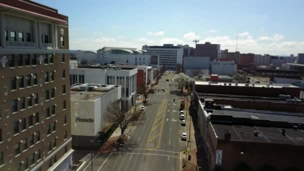 世界の家具の首都 4K空中 ハイポイントノースカロライナ州 — ストック動画