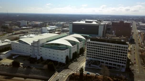 Aerial High Point International Home Furnishings Center Downtown High Point — Video