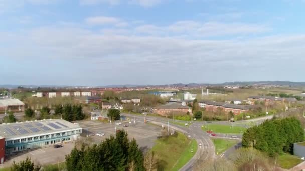 Hava Takibi Sowton Yerinin Kenarında Honiton Kavşağını Ortaya Çıkardı Meteoroloji — Stok video