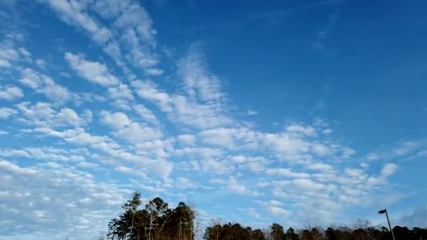 Dzienna Patelnia Czasie Upływu Czasu Niebo Chmury — Wideo stockowe